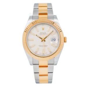 Rolex Datejust 41mm 116333 Ivory Stick Dial Two-Tone Oyster Bracelet