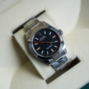 Alternative view of Rolex Milgauss 116400 – 40mm Stainless Steel – Black Dial