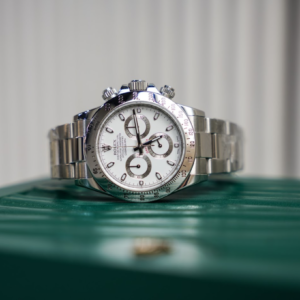 Alternative view of Rolex Cosmograph Daytona 116520 White Dial 40mm Oyster Bracelet