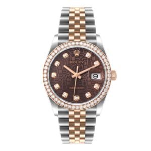 Rolex Datejust 36mm Steel & Everose Gold Chocolate Diamond Dial Jubilee – Ref. 126281