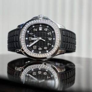Alternative view of Patek Philippe Aquanaut Luce 5267/200A-001 – Stainless Steel & Diamond Bezel – Black Dial – 38.8mm