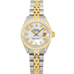 Rolex Datejust 26mm 6916 Steel & Yellow Gold Jubilee Mother of Pearl Diamond Bezel Diamond Dial