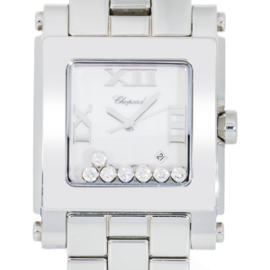 Alternative view of Chopard Happy Sport Square Ref. 278496 — Stainless Steel “Floating Diamonds” Quartz Ladies Watch