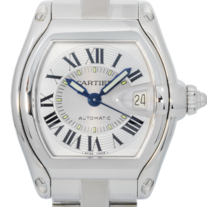 Alternative view of Cartier Roadster W62025V3 – Large Steel Men’s Automatic 44 × 38 mm Silver Dial