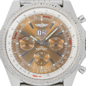 Alternative view of Breitling Bentley 6.75 A44362 Brown Dial – 48mm Stainless Steel Automatic Chronograph