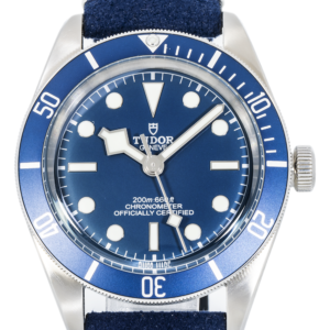 Alternative view of Tudor Black Bay Fifty-Eight 79030B – 39 mm Blue Dial and Blue Leather Strap