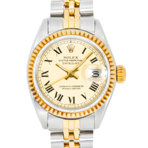 Alternative view of Rolex Datejust 6917 Ivory Roman Dial Jubilee