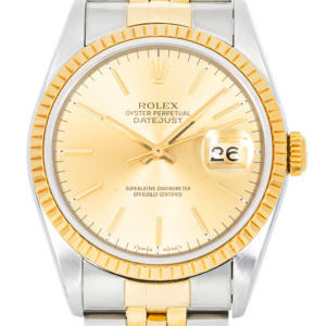 Alternative view of Rolex Datejust 16233 Stainless Steel & 18k Gold – Champagne Dial – 36mm