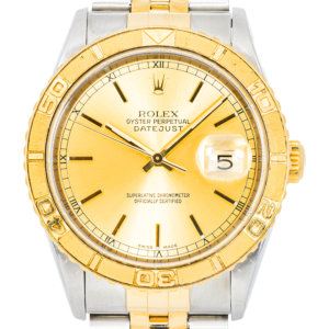 Alternative view of Rolex Datejust Turn-O-Graph 16263 – Two-Tone 36mm – Gold Rotating Bezel – Jubilee Bracelet