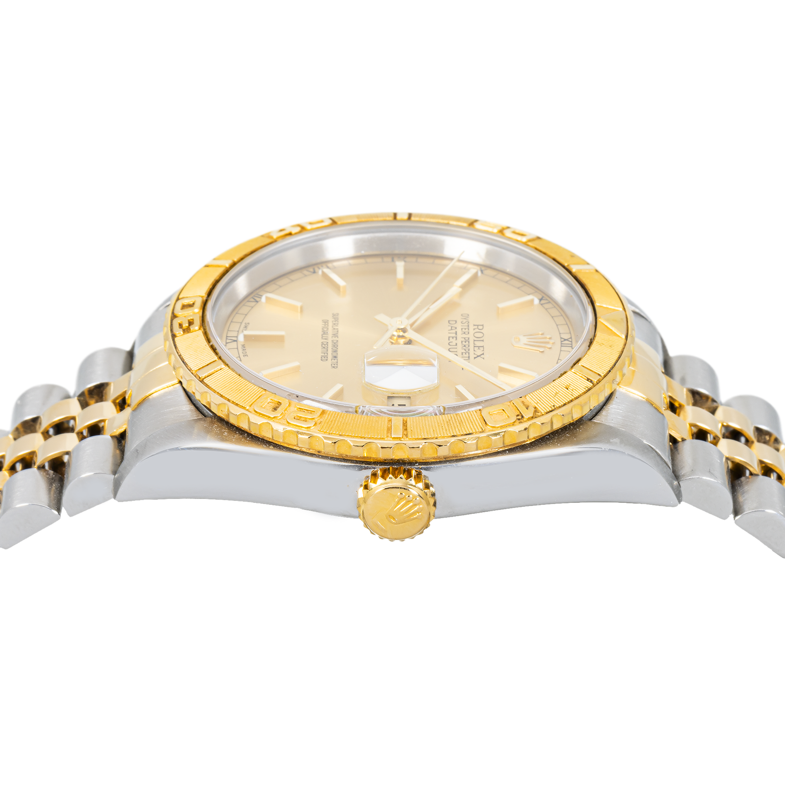 Rolex Datejust Turn-O-Graph 16263 – Two-Tone 36mm – Gold Rotating Bezel – Jubilee Bracelet - Image 3