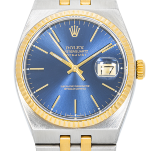 Alternative view of Rolex Oysterquartz Datejust 17013 – Blue Dial – Two-Tone 36mm