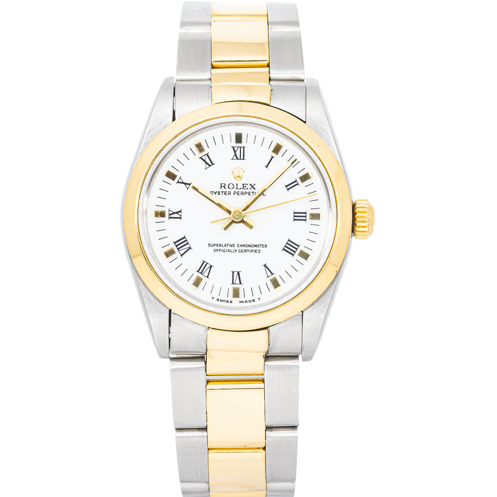 Rolex Datejust 67483 – Two-Tone 26mm – Gold Smooth Bezel – Oyster Bracelet