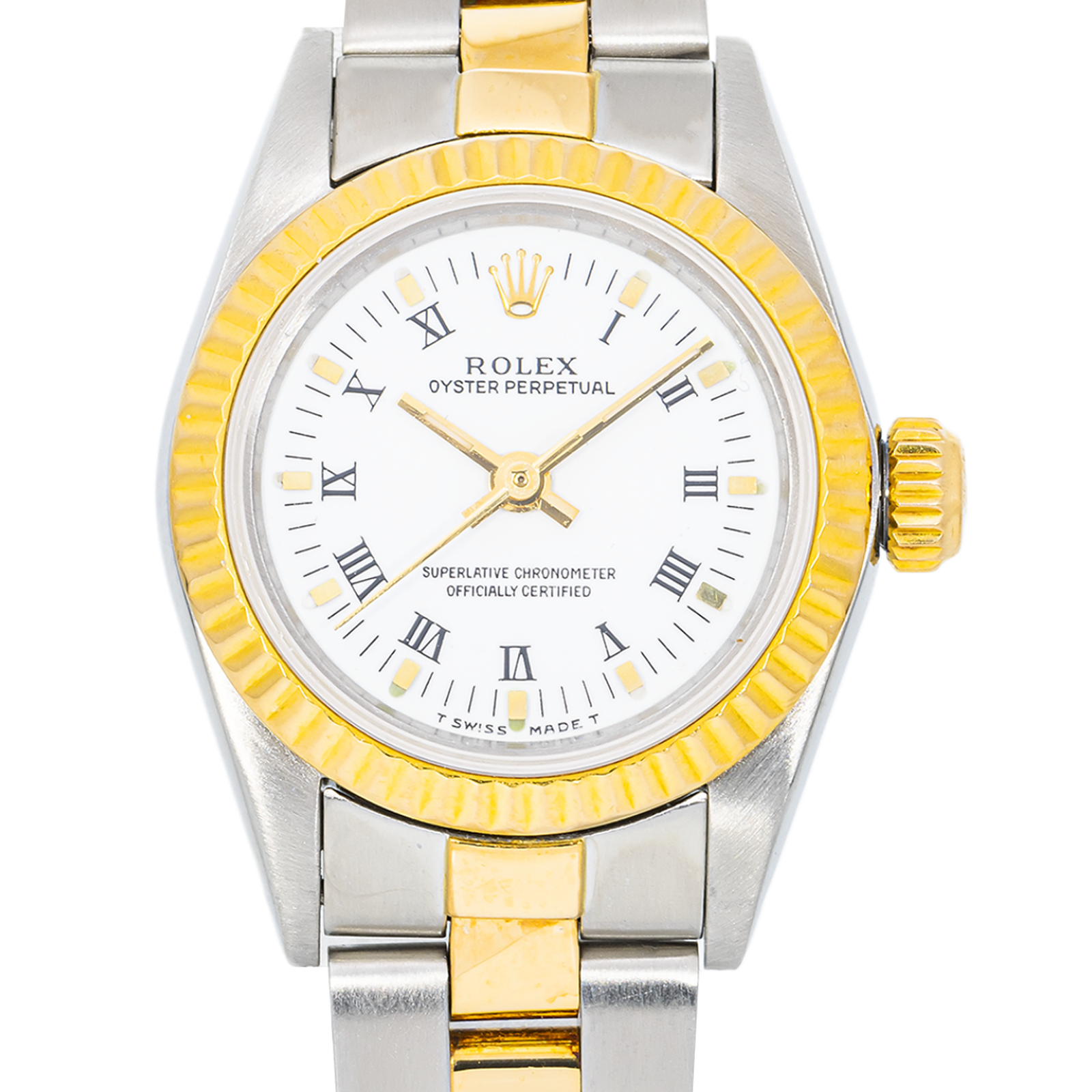 Rolex Datejust 69173 – Two-Tone 26mm – White Roman Dial – Oyster Bracelet - Image 2