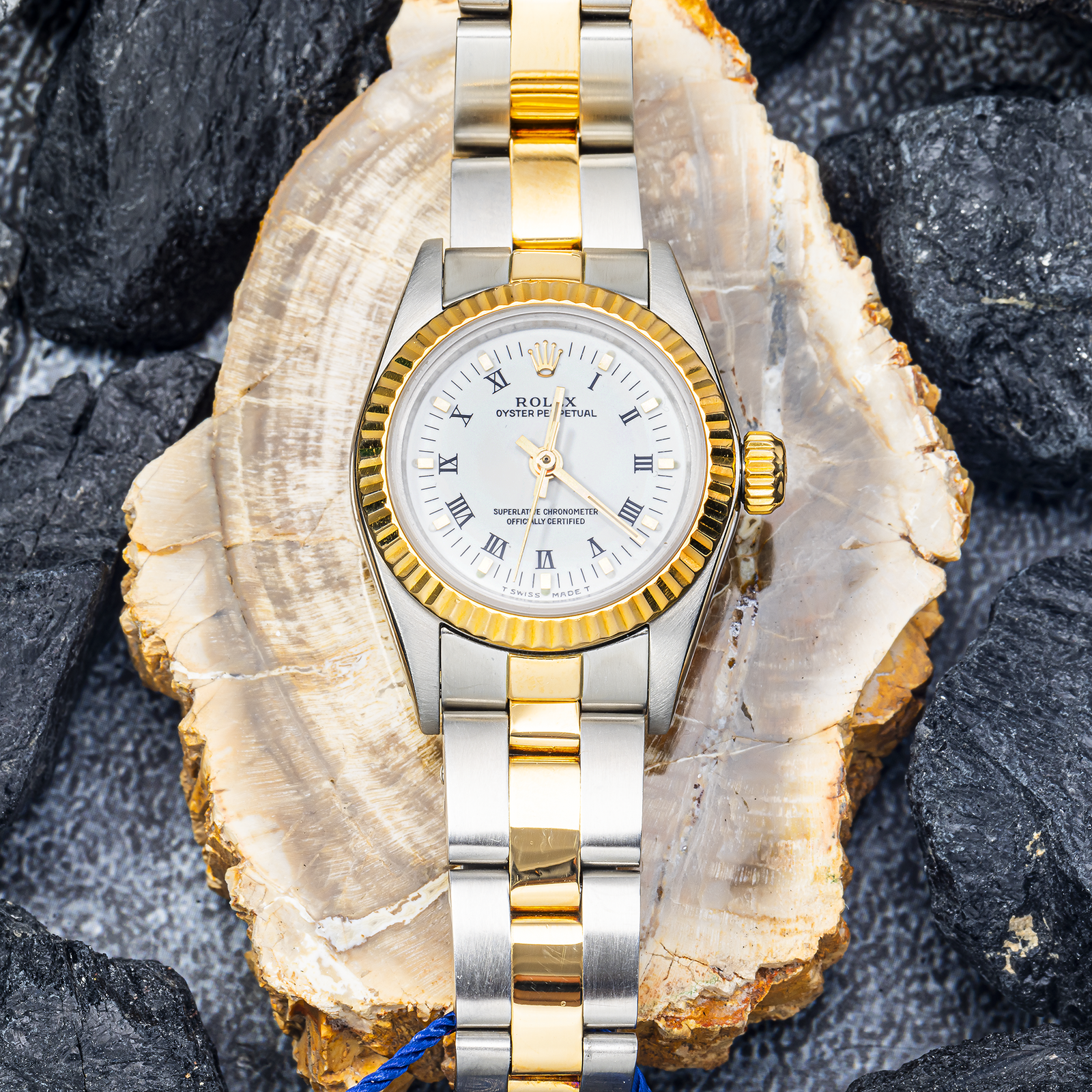 Rolex Datejust 69173 – Two-Tone 26mm – White Roman Dial – Oyster Bracelet - Image 5