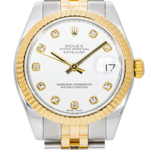 Alternative view of Rolex Datejust 178273 31mm – Two-Tone Yellow Gold, Silver Diamond Dial