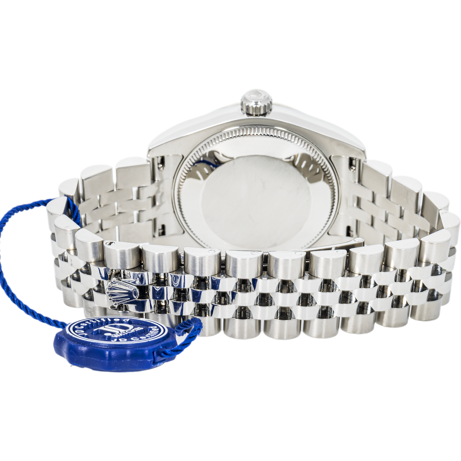 Rolex Datejust 178274 31mm – White Roman Dial & 18K White Gold Fluted Bezel - Image 4