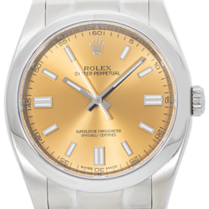 Alternative view of Rolex Oyster Perpetual 116000 36mm – White Grape Sunburst Dial