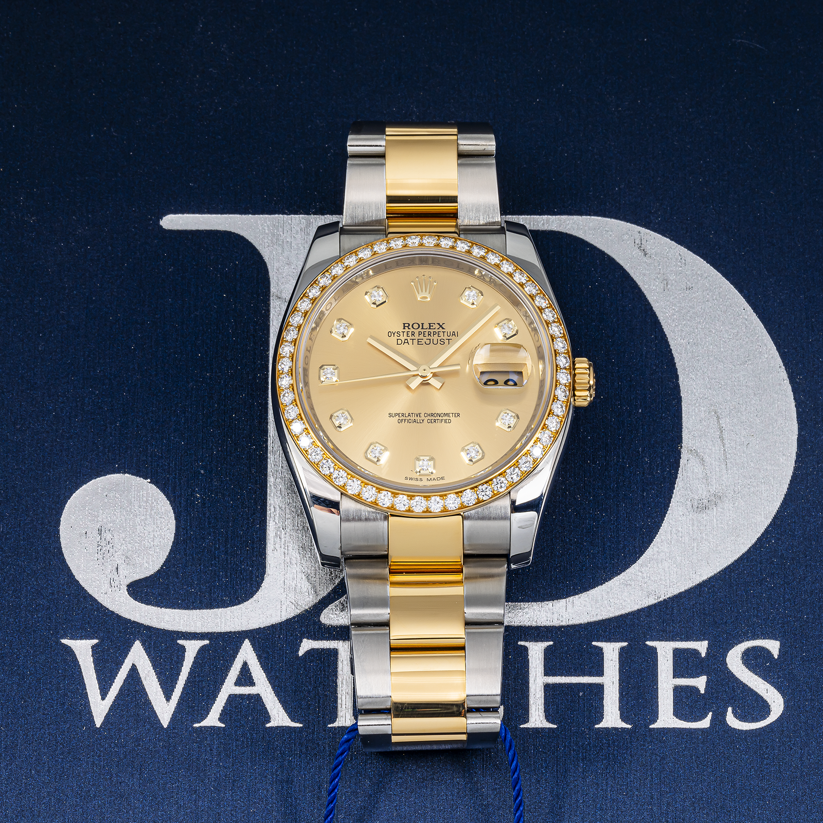 Rolex Datejust 116243 36mm Two-Tone – Champagne Diamond Dial & Factory Diamond Bezel - Image 5