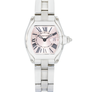 Cartier Roadster Stainless Steel W62016V3 with Pink Dial