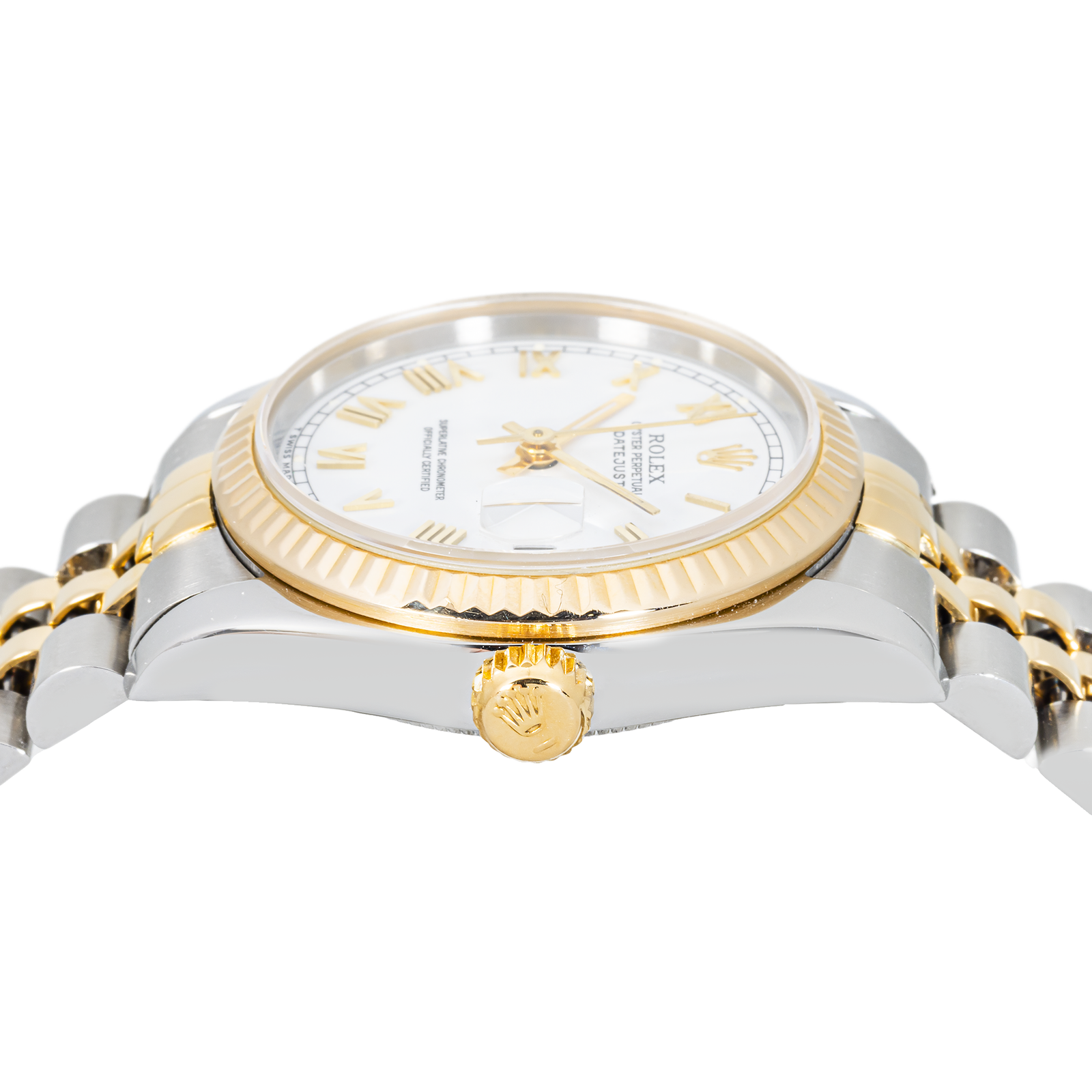 Rolex Datejust 68273 Two-Tone 31mm White Roman Dial – Jubilee Bracelet - Image 3