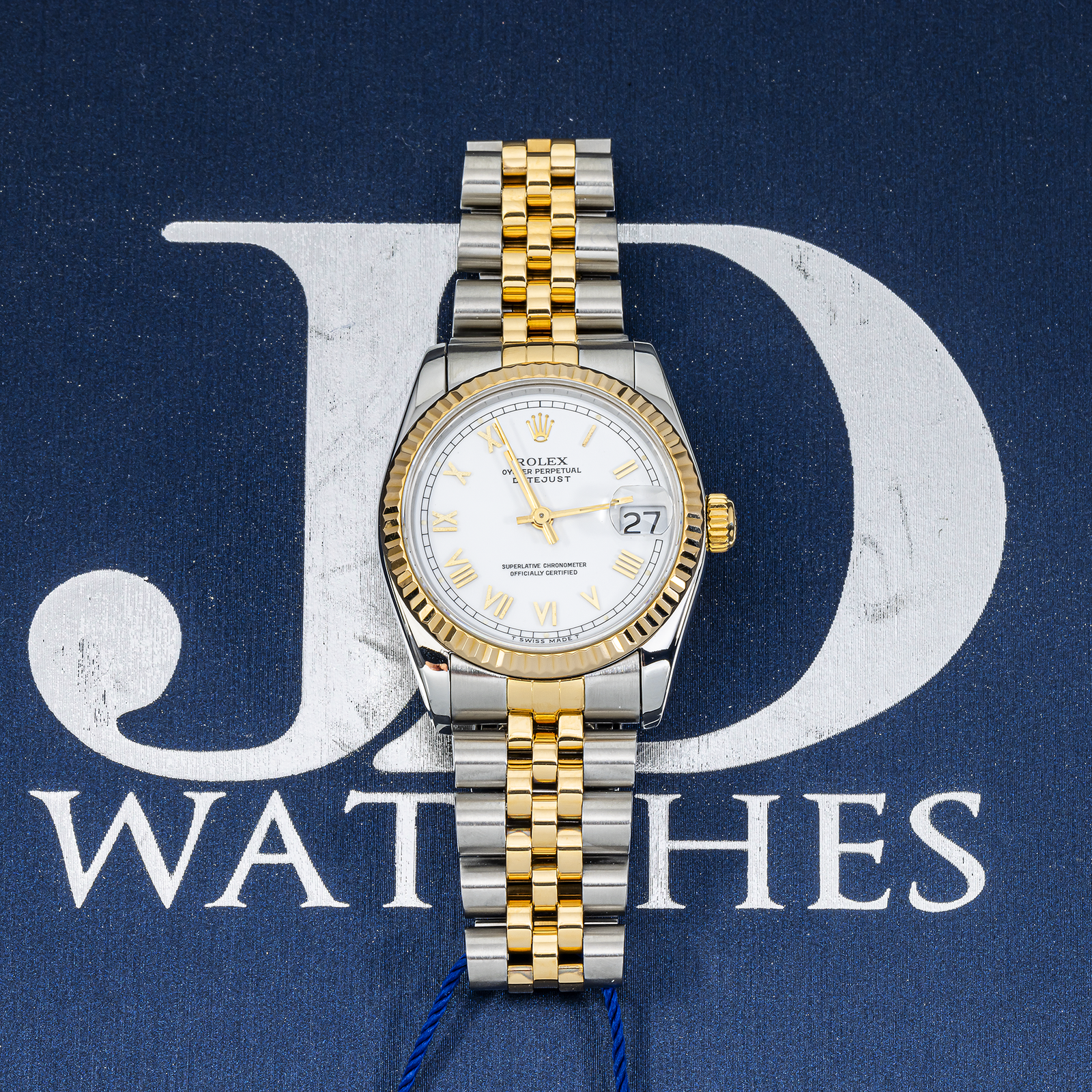 Rolex Datejust 68273 Two-Tone 31mm White Roman Dial – Jubilee Bracelet - Image 5
