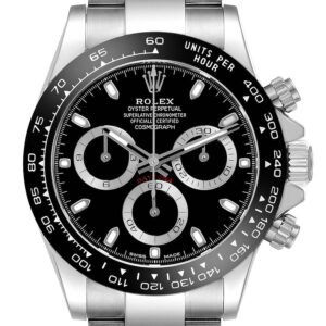 Alternative view of Rolex Cosmograph Daytona 126500LN 40mm Black Dial Oystersteel Cerachrom Bezel Chronograph