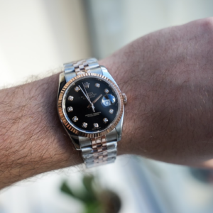Alternative view of Rolex Datejust 36mm Ref. 116231 Black Diamond Dial Mens Watch