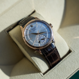 Alternative view of Rolex Cellini Ref. 50525 – 18K Everose Gold with Silver Guilloche Dial