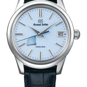 Grand Seiko Heritage Collection Spring Drive SBGA407 Blue Snowflake Dial With Stainless Steel Case And Leather Strap