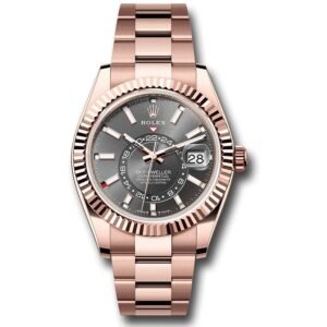 Rolex Sky-Dweller 336935 Everose Gold Slate Dial Oyster Bracelet 42mm